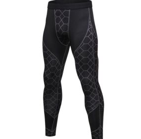 Men's Compression Pants Baselayer Cool Dry Sports Tights Leggings (Color: 3)