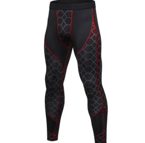 Men's Compression Pants Baselayer Cool Dry Sports Tights Leggings (Color: 1)