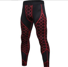 Men's Compression Pants Baselayer Cool Dry Sports Tights Leggings (Color: 2)