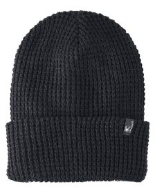 Adult Vertex Knit Beanie - BLACK MELANGE - OS (Color: BLACK MELANGE)