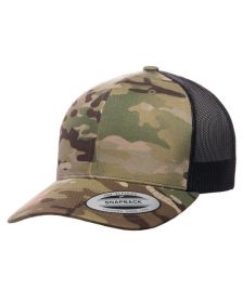 YP Classics® Retro Trucker Multicam® Snapback - MULTICAM - OS (Color: MULTICAM)