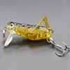 Fishing Bionic Grasshopper Lure; Wobbler Hard Bait For Freshwater 3g/0.11oz 35mm/1.38in