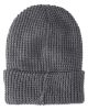 Adult Vertex Knit Beanie - BLACK MELANGE - OS