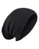 Adult Vertex Knit Beanie - BLACK MELANGE - OS